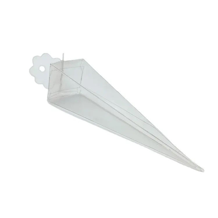 Wedding Favours: 10 Pack of Clear Pyramid Triangle Shaped Small Clear Gift Box - Bomboniere Jewelry Gift Party Favor Model Candy Chocolate Soap Box