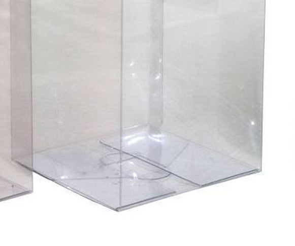 Wedding Favours: 10 Pack of  12cm Square Cube Box - Large Bomboniere Exhibition Gift Product Showcase Clear Plastic Shop Display Storage Packaging Box
