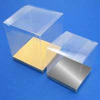 Cosmetic & Toiletry Bags: 10 Pack of 9cm Sqaured Cube Gift Box -  Product Showcase Clear Plastic Shop Display Storage Packaging Box