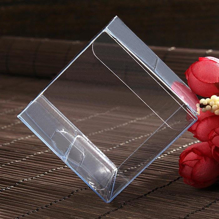 Cosmetic & Toiletry Bags: 10 Pack of 9cm Sqaured Cube Gift Box -  Product Showcase Clear Plastic Shop Display Storage Packaging Box