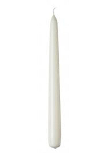 Candles: 10 pack white wax 20cm taper church house vigil candleabra candle 2CM WIDE