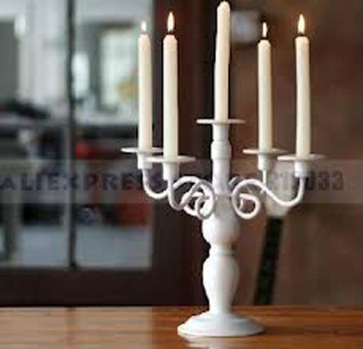 Candles: 10 pack white wax 20cm taper church house vigil candleabra candle 2CM WIDE