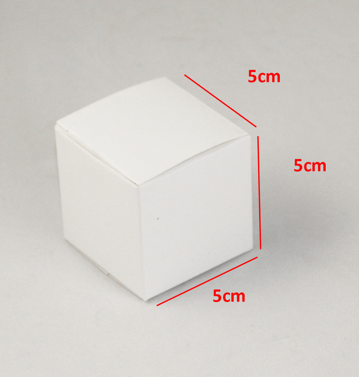 Wedding Favours: 10 Pack of White 5cm Square Cube Card Gift Box - Folding Packaging Small rectangle/square Boxes for Wedding Jewelry Gift Party Favor Model Candy Chocolate Soap Box