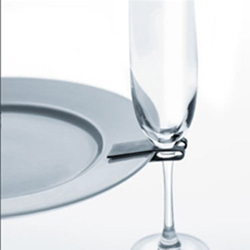 Audio Accessories: 10 Pack Of 75mm White Wine Glass Dinner Lunch Plate Clip Holder - Stand Up Buffet Party  - Promotion Merchandise Gift