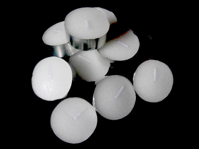 Candles: 20 Pack Tea Light Candles - White Smokeless Tealights Unscented - 9 Hour Burn Time
