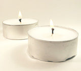 20 Pack Tea Light Candles - White Smokeless Tealights Unscented - 9 Hour Burn Time
