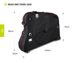 Bicycle Bags: NOOYAH Bike Hard Shell Travel Case EVA Mountain MTB ebike Road Bike 700c Gravel Bike Tourer- BK002 in Black
