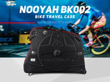 Bicycle Bags: NOOYAH Bike Hard Shell Travel Case EVA Mountain MTB ebike Road Bike 700c Gravel Bike Tourer- BK002 in Black