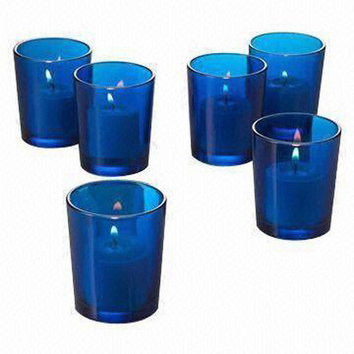 Vases & Table Decor: 10 Pack Blue Glass Votive Tealight Candle Holders House Party Centerpiece Xmas Wedding Decor Glass Candlestick Party Decorations Bridal Baby Shower Event