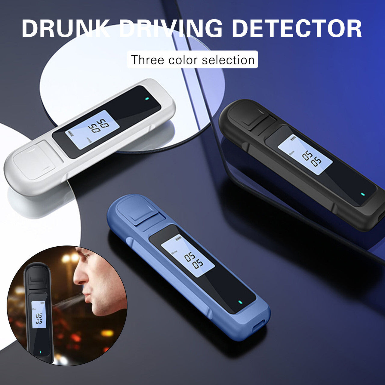 Monitoring & Testing: Alcohol Breathalyzer Drink Tester DUI LCD Breath Analyzer Handbag Pocket Size BLACK - FREE POST