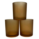 20 Pack Brown Frosted Glass Votive Tealight Candle Holders House Party Centerpiece Xmas Wedding Decor Glass Candlestick Party Decorations Bridal Valentines Event