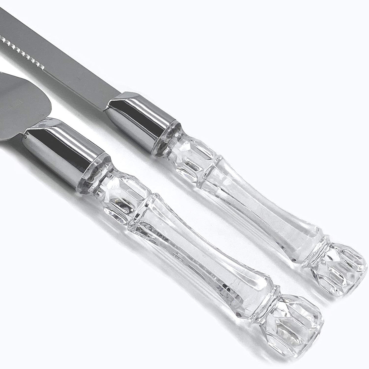 Wedding Favours: Cutting Cake Knife and Silver Blade Cake Server Set Wedding Anniversary Engagement Birthday Party Gift Boxed