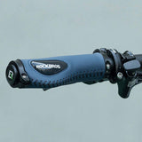 Bicycle Stands & Storage: Deluxe Hand Grips Shock Absorbing Rockbros MTB Mountain Bike Tourer Double Lock BLUE Handlebar Grips Anti-skid 2.22cm