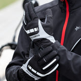 Bicycle Gloves: MTB Heated Gloves Large for Mountain Road Bike Breathable Winter Autumn Cycling Camping Running Outdoor Sport Rockbros