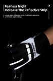 Bicycle Gloves: MTB Heated Gloves Large for Mountain Road Bike Breathable Winter Autumn Cycling Camping Running Outdoor Sport Rockbros
