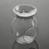 Candles & Diffusers: Perfume Scented Essential Oil Tealight Candle Burner Glass Lamp for Aromatherapy Spa Room Relax 14cm High