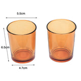 Vases & Table Decor: 40 Pack Orange Glass Votive Tealight Candle Holders House Party Centerpiece Xmas Wedding Decor Glass Candlestick Party Decorations Bridal Baby Shower Event