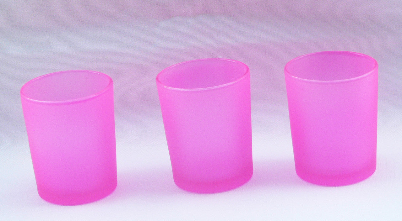 Vases & Table Decor: 10 Pack Pink Frosted Glass Votive Tealight Candle Holders House Party Centerpiece Xmas Wedding Decor Glass Candlestick Party Decorations Bridal Valentines Event