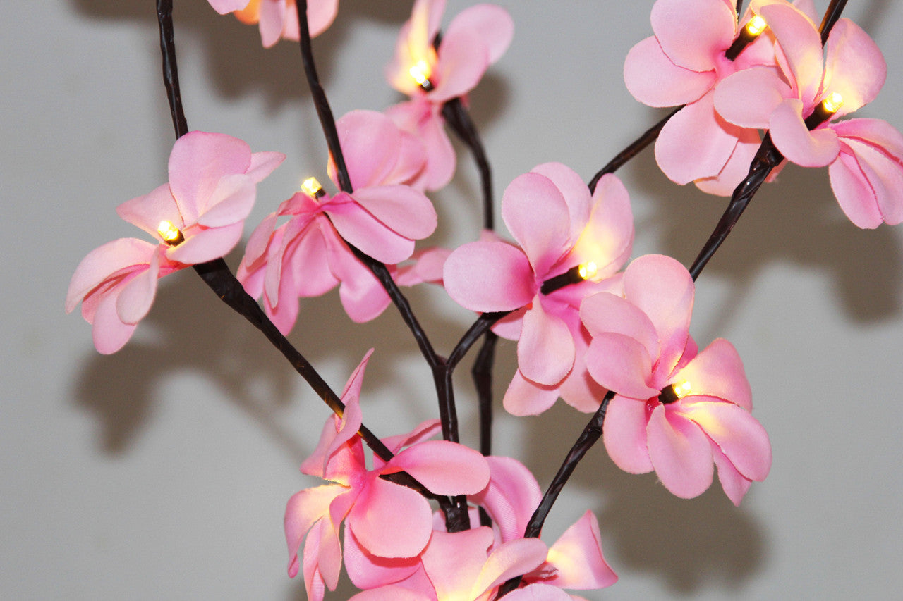 Vases & Table Decor: 1 Set of 50cm H 20 LED Pink Frangipani Tree Branch Stem Fairy Light Wedding Event Party Function Table Vase Centrepiece Decoration Girl Bedroom