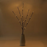 Outdoor Decorations & Lights: LED Light Bunch Stem - Warm White BATTERY fairy lights - 50cm high 20 bulbs/petals