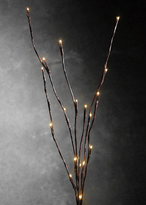 Outdoor Decorations & Lights: LED Light Bunch Stem - Warm White BATTERY fairy lights - 50cm high 20 bulbs/petals
