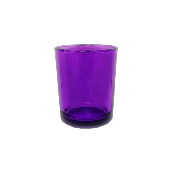 20 Pack Purple Glass Votive Tealight Candle Holders House Party Centrepiece Xmas Wedding Decor Glass Candlestick Party Decorations Bridal Valentines Event