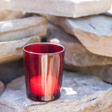 Vases & Table Decor: 40 Pack Red Glass Votive Tealight Candle Holders House Party Centerpiece Xmas Wedding Decor Glass Candlestick Party Decorations Bridal Valentines Event