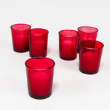 Vases & Table Decor: 40 Pack Red Glass Votive Tealight Candle Holders House Party Centerpiece Xmas Wedding Decor Glass Candlestick Party Decorations Bridal Valentines Event