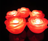 Christmas Wreaths & Garlands: Red Rose battery string fairy light - party night light wedding decoration