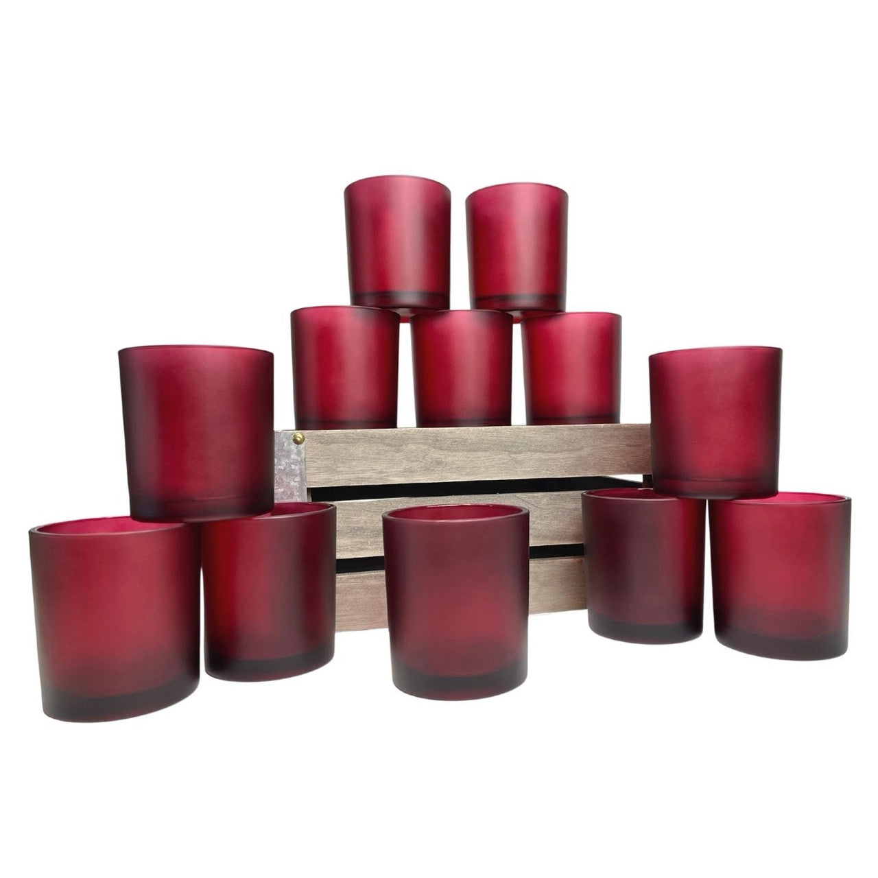 Vases & Table Decor: 20 Pack Red Frosted Glass Votive Tealight Candle Holders Valentines Day Xmas Wedding Decor Glass Candlestick Party Decorations Bridal Baby Shower Event
