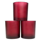 Vases & Table Decor: 40 Pack Red Frosted Glass Votive Tealight Candle Holders Valentines Day Xmas Wedding Decor Glass Candlestick Party Decorations Bridal Baby Shower Event