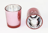 10 Pack Rose Gold Pink Votive Tealight Candle Holders Valentines Day Mercury  Wedding Decor Glass Candlestick Party Decorations Bridal Baby Shower Event