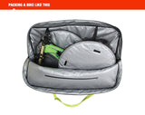 Bicycle Bags: NOOYAH - SPORTACE Bike Plane Travel Soft Shell Case Bag Mountain BMX Tourer Road Bike - BK0088 125cm x 80cm - Black