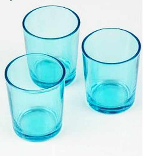 Vases & Table Decor: 10 Pack Turquoise Glass Votive Tealight Candle Holders House Party Centerpiece Xmas Wedding Decor Glass Candlestick Party Decorations Bridal Baby Shower Event