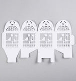 Wedding Favours: White Dove Bird Heart Wedding Bomboniere Favor Lolly Gift Card Box - 10 Pack