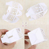 Wedding Favours: White Dove Bird Heart Wedding Bomboniere Favor Lolly Gift Card Box - 10 Pack