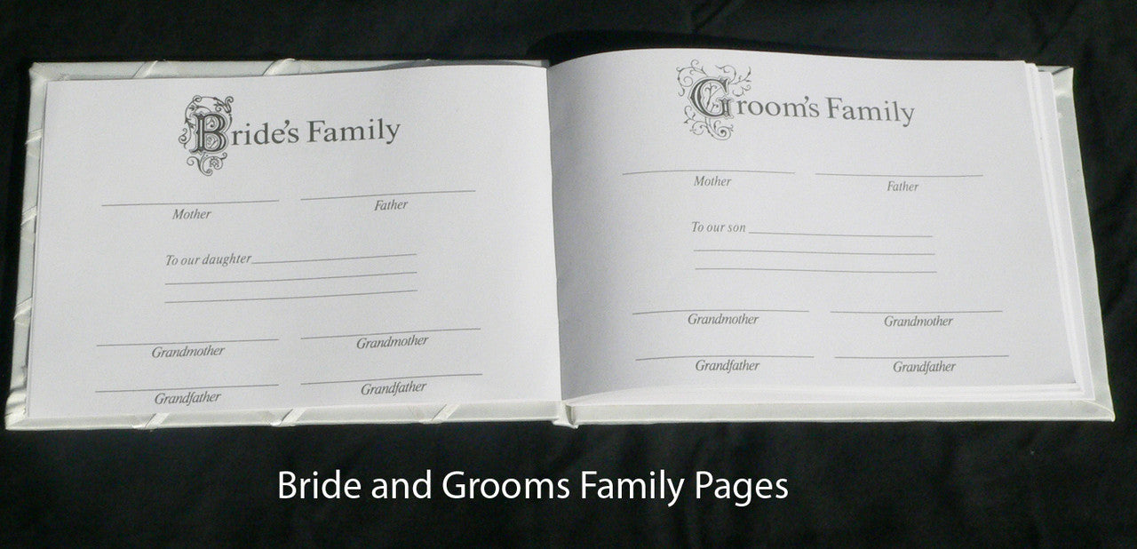 Paper Products: White Wedding Guest Book Register with Silver Pen Matching Stand Set 36 Lined Pages - White Sach Diamante Cover