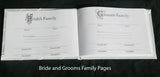Paper Products: White Wedding Guest Book Register with Silver Pen Matching Stand Set 36 Lined Pages - White Sach Diamante Cover