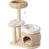 Cat Furniture: HONEYPOTCAT Plush Woven Cat Retreat - 93cm