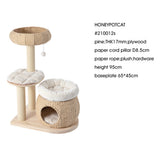Cat Furniture: HONEYPOTCAT Plush Woven Cat Retreat - 93cm