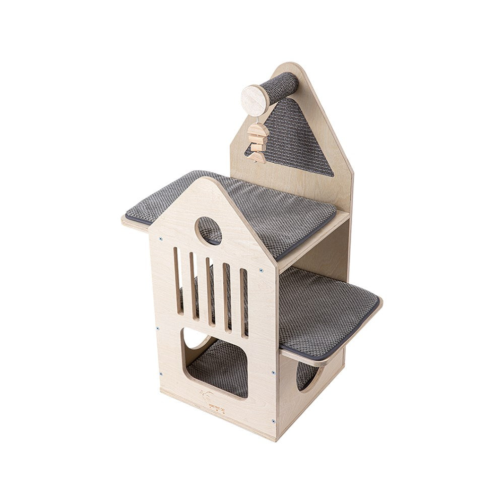 Cat Furniture: HONEYPOTCAT Cosy Cat Villa - 87.5cm