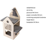 Cat Furniture: HONEYPOTCAT Cosy Cat Villa - 87.5cm