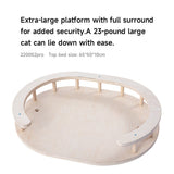 Cat Furniture: HONEYPOTCAT Majestic Reinforced Multi-Level Cat Tree With Hammock - 168cm