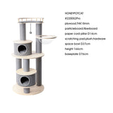 Cat Furniture: HONEYPOTCAT Majestic Reinforced Multi-Level Cat Tree  - 165cm