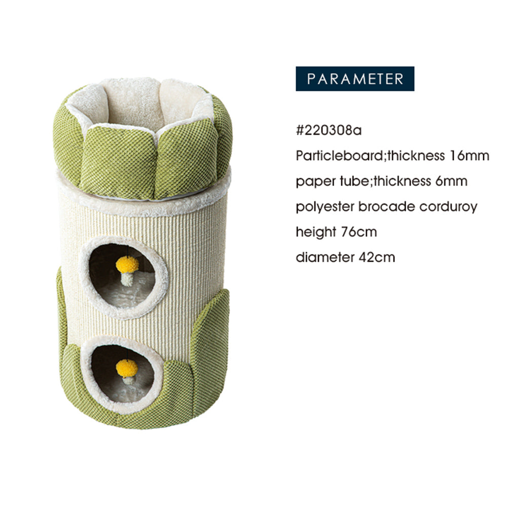 Cat Furniture: HONEYPOTCAT Arctic Snug Double Sisal Barrel  - 75cm