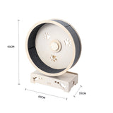 Cat Furniture: HONEYPOTCAT Fit & Fun Active Runner Wood Cat Wheel - Flex 93cm