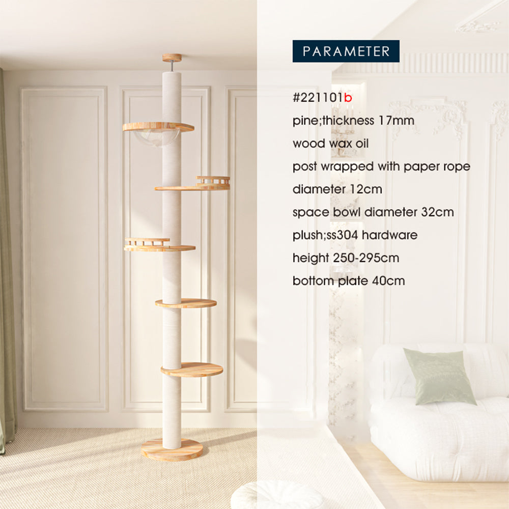 Cat Furniture: HONEYPOTCAT Sky Pillar Cat Tower