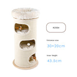 Cat Furniture: HONEYPOTCAT Cosy Sisal Barrel With Plush Top - Deluxe 115cm