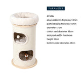 Cat Furniture: HONEYPOTCAT Cosy Sisal Barrel With Plush Top - Compact 89cm