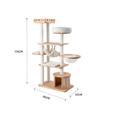 Cat Furniture: HONEYPOTCAT MZ Grand Elegance Cat Catsle With Space Capsule - 170cm